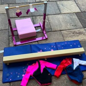 American Girl Gymnastic set